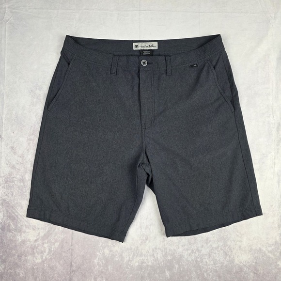 Travis Mathew Performance Golf Shorts Mens Size 34 Gray Lightweight Casual - Picture 1 of 11